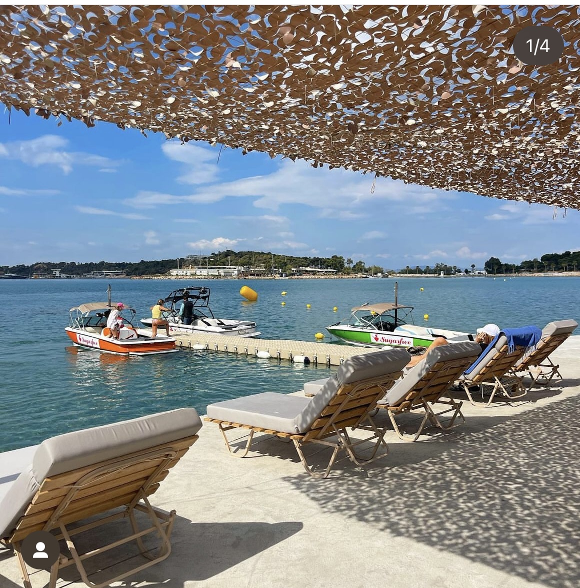Sunbeds at Lolos Ski Center