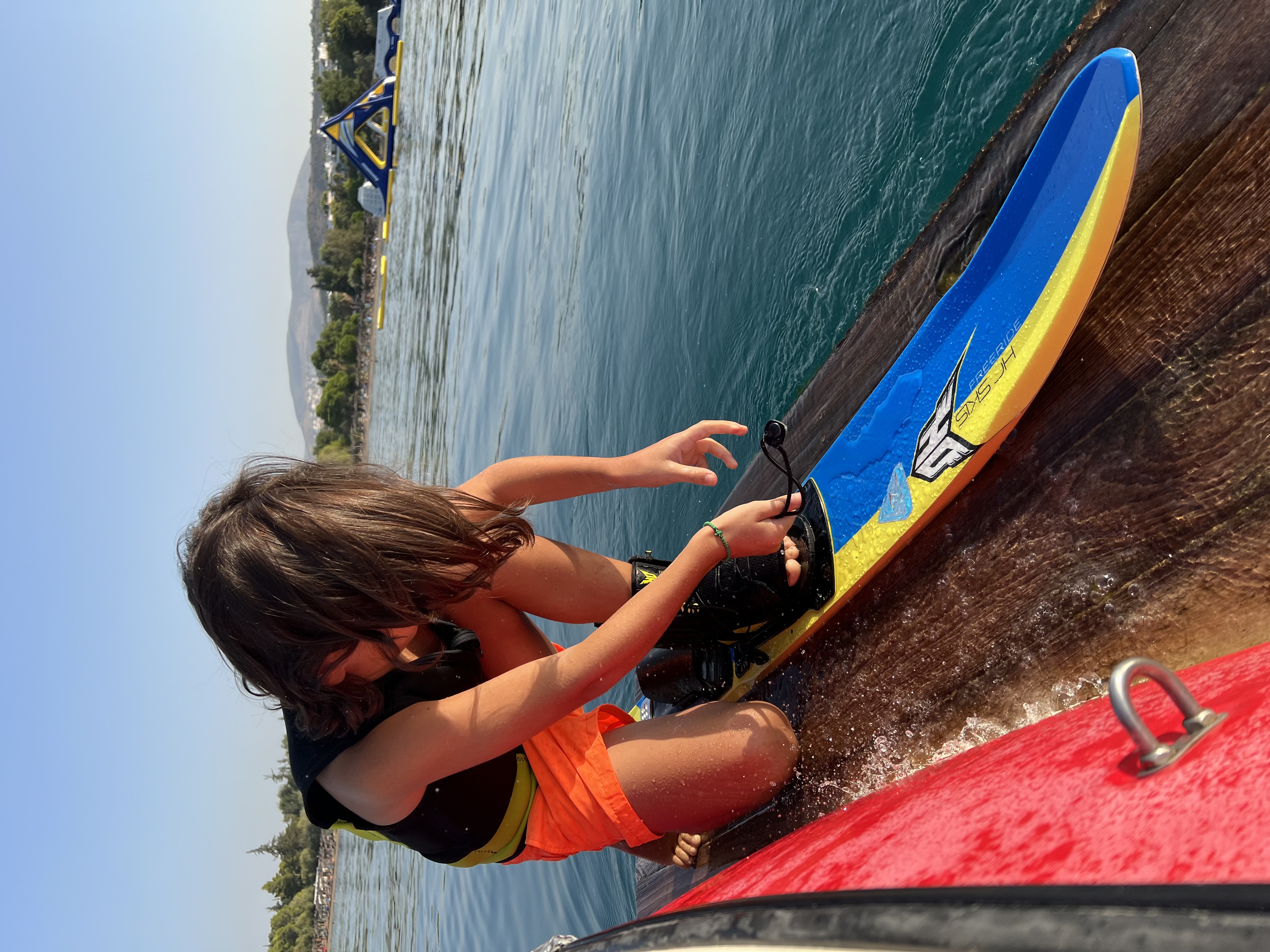 Waterski action shot